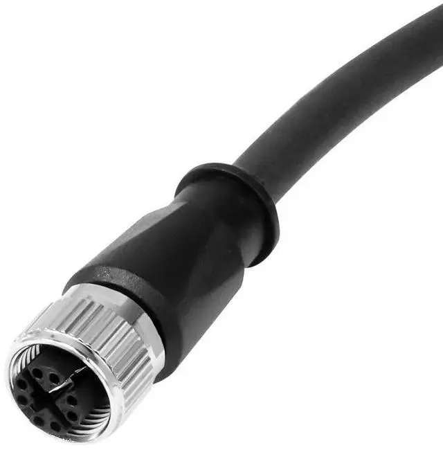 Alt view image 4 of 4 - Alvin's Cables M12 X-Code 8 Pin Female to RJ45 Ethernet Cable Cat6a High-Flex Shielded for Cognex Keyence Basler Industrial Automation Fieldbus Module 49.2ft/15m