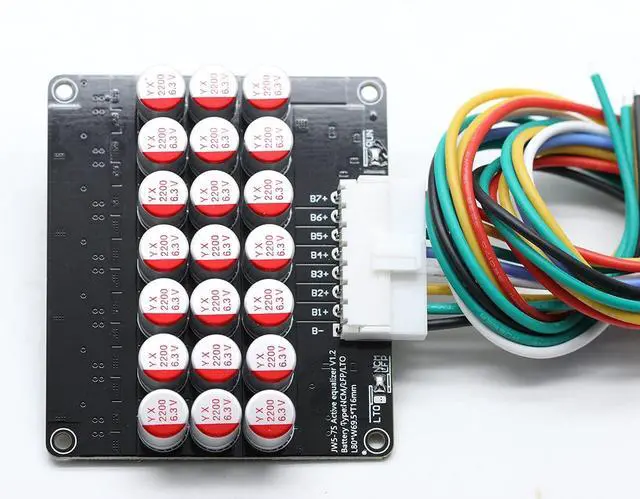 Alt view image 2 of 5 - 6S 7S 5.5A Capacitor Active Equalizer Balancer LFP Lifepo4 Lithium Lipo/Titanate LTO Battery Energy Transfer Active Equalization Module Faster Whole Group Balancer