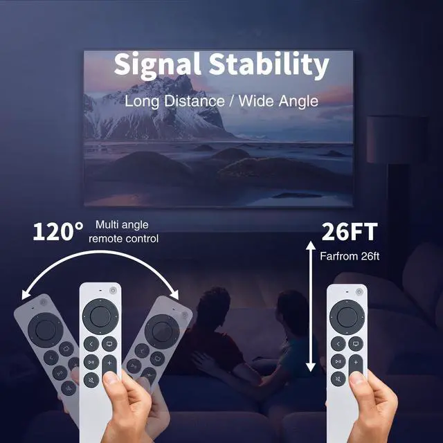 Alt view image 5 of 5 - Snrigw Replacement Remote Control for TV Box A2540 A2584 No Voice,Silvery