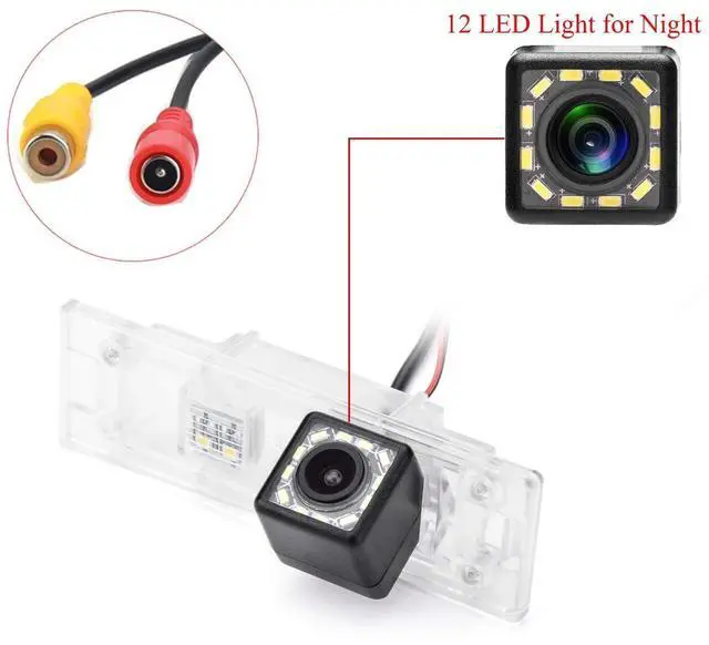 Alt view image 2 of 5 - aSATAH 12 LED Car Rear View Camera for BMW E81 E87 E87N M1 F20 F21/ BMW M6 E63 E64 E64N F12 F13 F06/ Z4 E85 E86 E89 & Waterproof and Shockproof Reversing Backup Camera (12 LED)