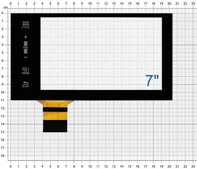 Alt view image 5 of 5 - 7" Touch Screen Digitizer Compatible with Honda Accord Navigation Display 2016-2017