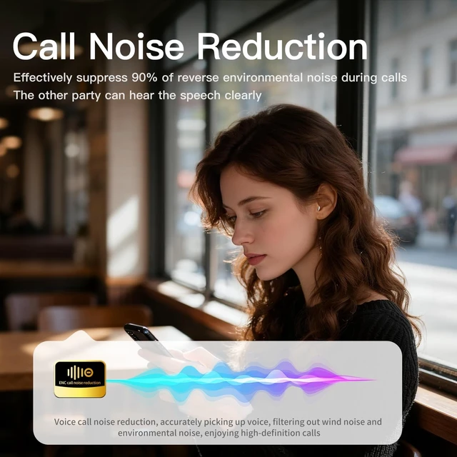 Alt view image 3 of 5 - TMGADTDU Mini Invisible Wireless Bluetooth Earbuds, Beige