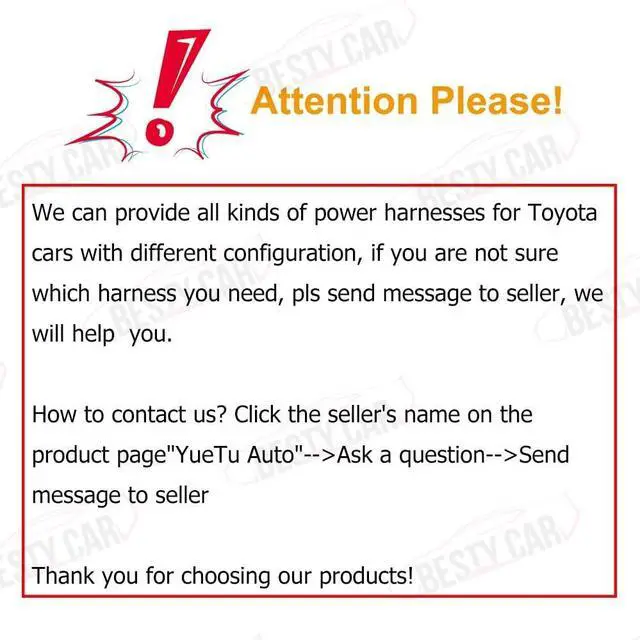 Alt view image 3 of 5 - Bestycar Car Radio Stereo Power Harness Wiring for Toyota Corolla Highlander Tacoma USB Cable CANBUS Decoder for 9/10.1'' Head Unit CD Player Support JBL Amplifier OEM Camera Steering Wheel Control