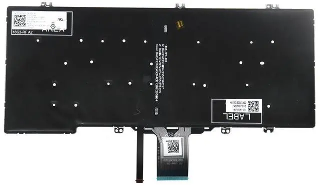 Alt view image 3 of 5 - LeFix Latin Spanish Keyboard,Backlit Keyboard,for Dell Latitude 7300 5300 5310^^ 5300 2-in-1,Black Color,DPN:0DTF98