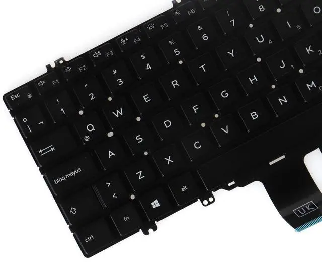 Alt view image 4 of 5 - LeFix Latin Spanish Keyboard,Backlit Keyboard,for Dell Latitude 7300 5300 5310^^ 5300 2-in-1,Black Color,DPN:0DTF98