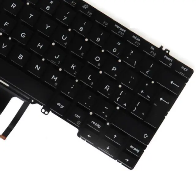 Alt view image 5 of 5 - LeFix Latin Spanish Keyboard,Backlit Keyboard,for Dell Latitude 7300 5300 5310^^ 5300 2-in-1,Black Color,DPN:0DTF98