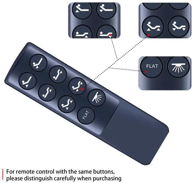 Alt view image 4 of 5 - SJUIF Replacement Remote Control for Yireehome TXR-A1-01-CA TXR-A1-01M-CA, for Yiree QNR-A1-01 TNR-A1-01 FDR-A1-01