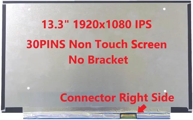 Alt view image 3 of 5 - Fullcom New LCD Replacement Screen (Non Touch) 13.3 Inch IPS (No Brackets) LP133WF7-SPB2 FHD 1920x1080 30 Pin for Lenovo FRU 5D10V07219 for Laptop/Display/Screen/LCD Application