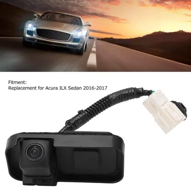 Alt view image 2 of 5 - Back Up Camera, Reversing Camera Rear View Camera 12 Pin 8 Wires 39530 Tx6 A11 Backup Camera Replacement for Acura ILX Sedan 20162017