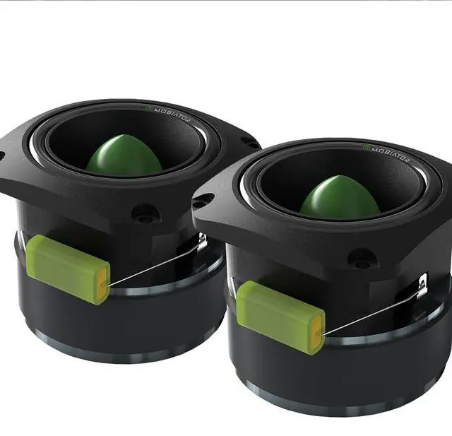 Main image of mobiator T45B-8 4 Super Bullet Tweeter ^^ Titanium Diaphragm, 8Ohm, 1.5 Voice Coil, 700W Max, Built-in Capacitor Pro Audio High Frequency Driver (Pair Pack)