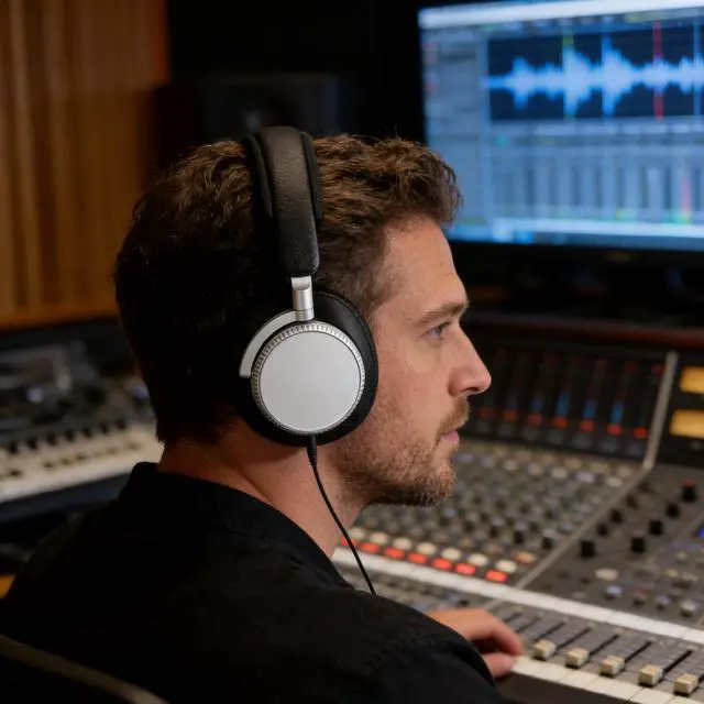 Alt view image 3 of 5 - Defean Lambskin Ear Pads Replacement Ear Cushions Compatible with Beoplay H100 Premium Wireless Active Noise Cancelling Over-Ear Headphones (Infinite Black)