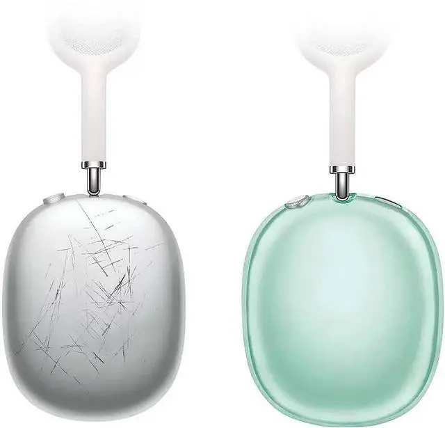 Alt view image 4 of 5 - Sahara for Apple AirPods Max Case Cover - Slim TPU Protective Design with Anti-Slip Grip & Flexible Fit, Venture Series (Transparent Green)