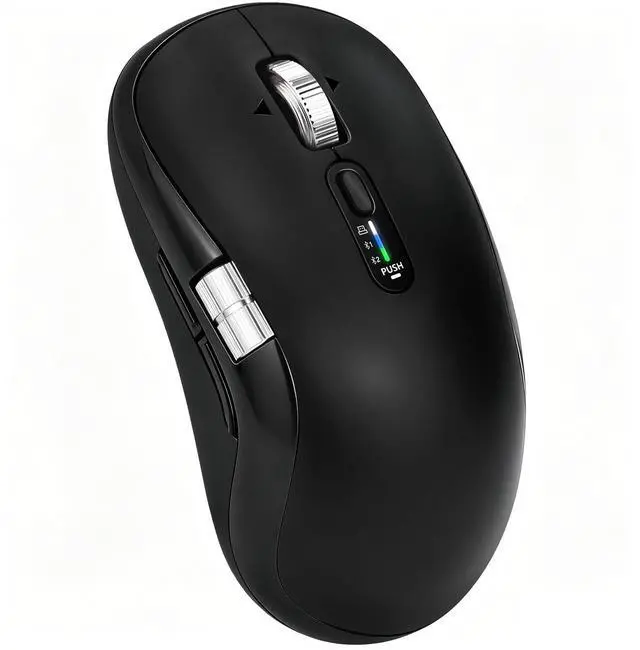 Main image of Wireless Bluetooth Multi-Device mouse with 7 Programmable Buttons(Mac/Windows), 4-way Navigation Scroll, 5 level DPI, Side Scroll, Quiet Click Mice for Computer, Laptop, PC, iPad, Tablet, MacBo