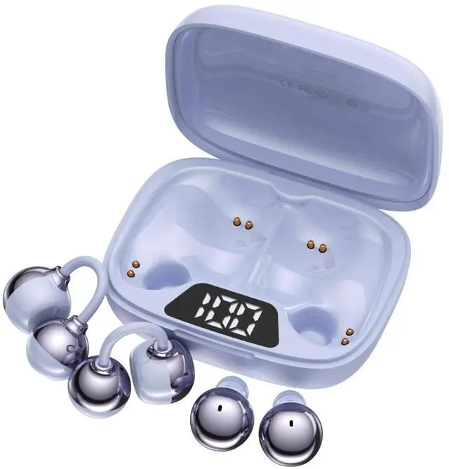 Main image of FADCAMELOS 2-in-1 Wireless Earbuds Set, Open-Ear Clip & Mini Sleep Headphones, 36H Battery, Bass Sound, Ultra Comfortable, IPX5 Waterproof, Stylish for Work/Sport/Sleep