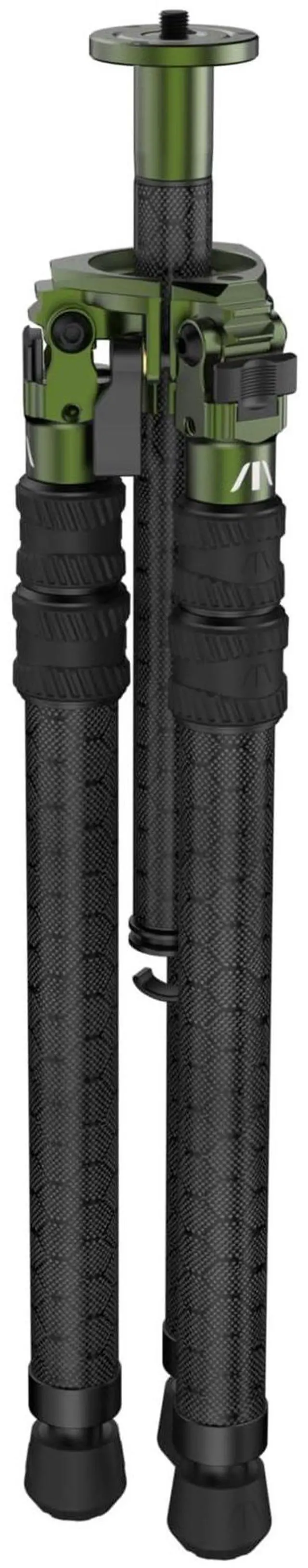 Alt view image 3 of 5 - FatBoy Tripods Pursuit18 - Carbon Fiber and Aluminum Tripod with Durable Frame, Lightweight, Stable Design, Bubble Level, Adjustable Legs, and Hands-Free Operation for Hunting, Shooting, Outdoors