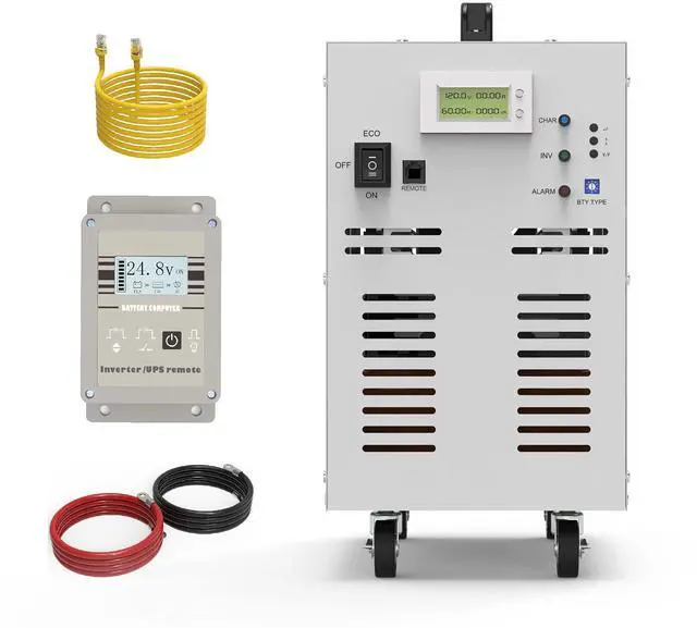 Main image of Solinba 3KW(Peak 9KW) Pure Sine Wave Off Grid Power Inverter 80A Battery Charge Function DC12v to AC110v Converter Generator 60Hz+DC+AC LCD Display
