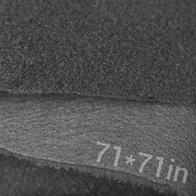 Main image of Black Underfelt Carpet for Speaker, Sub Box Carpet, Auto, RV, Boat, Marine, Truck, Car Trunk Felt Fabric Material, Soft and Durable (Dark Grey, 71x71 inch)