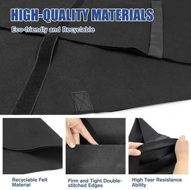 Alt view image 3 of 5 - Wibeelee TV Cover Moving Dust Anti-Scratch TV Screen Cover Fits 70"-75" TV with Bottom Strap for Protection TV Moving Home Renovation Pet Scratch or Other Furniture(75")