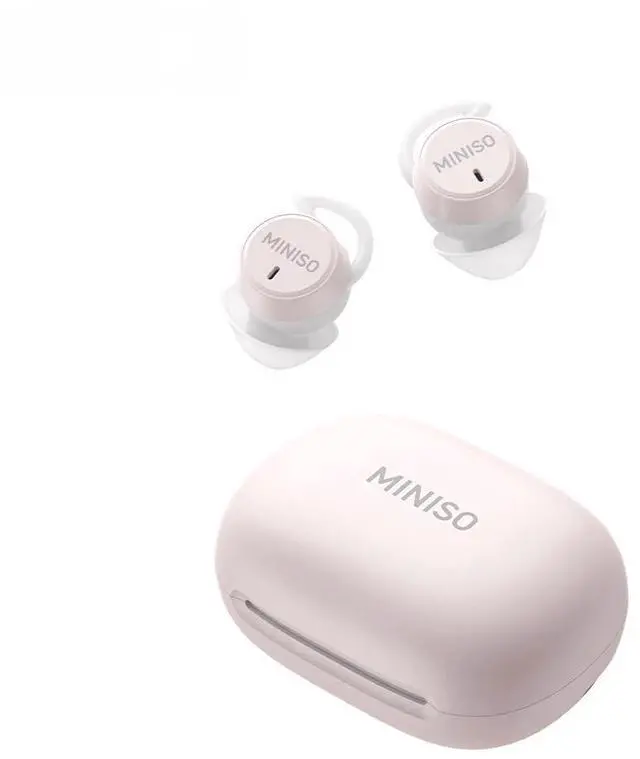 Main image of MINISO MS217 Sleep Earbuds, Mini in-Ear Design for Side Sleepers, Real-Time AI Translation, 165 Languages & 8Translation Mode, Clear Calls and Music, Bluetooth 6.0, Ideal for Sleep/Work.Pink