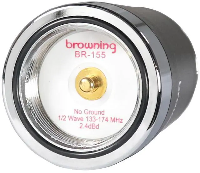 Alt view image 3 of 5 - Browning 132 to 174 MHz No Ground Plane VHF 2.4 dBd Gain 51 1/4" Tall Tunable NMO Antenna Works on Fiberglass, Plastic and Metal Vehicles 5 MHz Bandwith