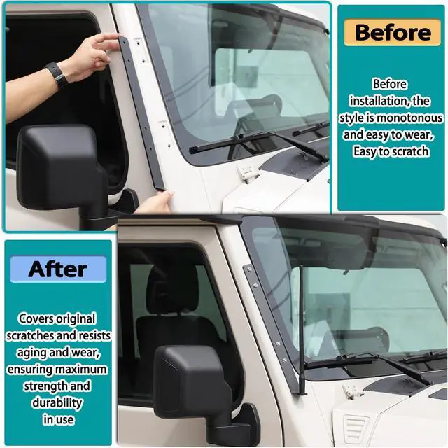 Alt view image 2 of 5 - A Pillar CB Antenna Mounting Bracket Passenger Side Compatible with Ineos Grenadier 2020-2026 Car Right A-Pillar Antenna Bracket