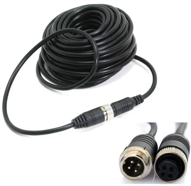 Alt view image 2 of 5 - Waterproof 4Pin CCD Bus Trailer 18 LED IR Night Vision Car Rear View Reverse Backup Camera for Bus Truck Motorhome 12V-24V (4Pin HEI(10m))