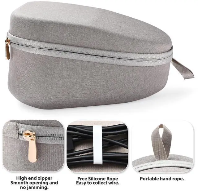 Alt view image 5 of 5 - YaoshanTuda Protective Hard Case for PS5 Pulse Elite Wireless Headset - Durable Travel Storage Bag for Sony PlayStation Pulse Elite Headphones (Gray)