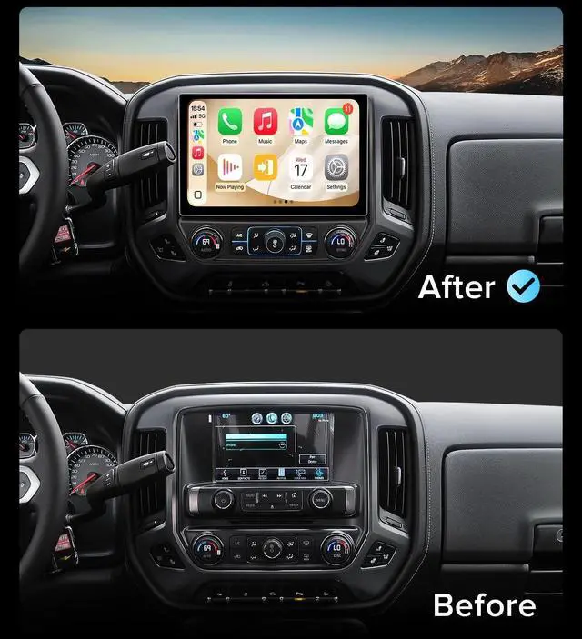 Alt view image 2 of 5 - 11.5''Car Radio for Chevy Silverado Radio GMC Sierra Stereo 2014-2018 with Wireless CarPlay & Android Auto/Android 13 /5G WiFi/TouchScreen/FM/AM/4GB RAM + 64GB ROM (Inches, 11.5)