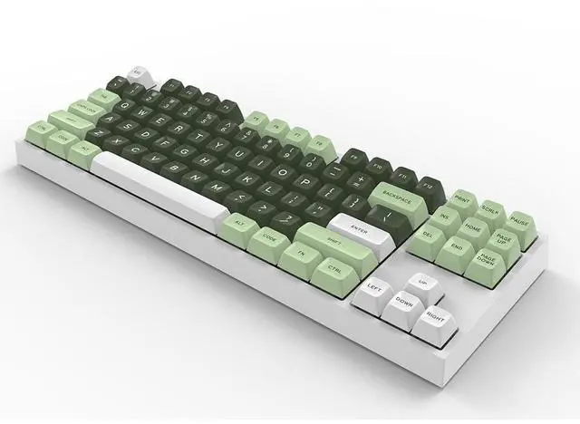 Alt view image 2 of 5 - 172 Keys PBT Keycaps, SA Profile Custom Keycaps, Double Shot Retro Key caps Set for MX Switches Mechanical Keyboard(Salon)