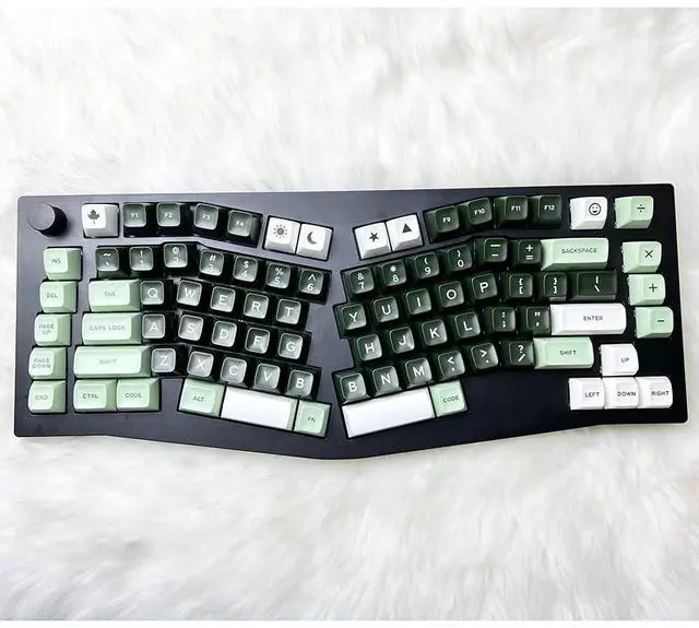 Alt view image 4 of 5 - 172 Keys PBT Keycaps, SA Profile Custom Keycaps, Double Shot Retro Key caps Set for MX Switches Mechanical Keyboard(Salon)