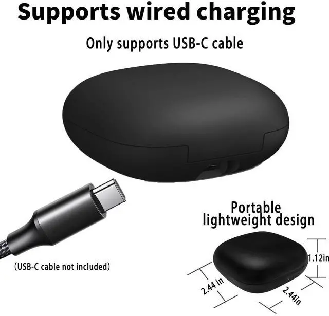 Alt view image 4 of 5 - Alimingyan Replacement Compatible forBeats Fit Pro Charging Case, Charging Case forBeats Fit Pro Alternative with Wireless Bluetooth Pairing Button