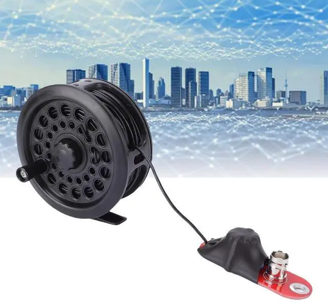 Alt view image 5 of 5 - Marhynchus Shortwave Reel Antenna, 3-30MHz Portable HF Antenna with 20m Wire and Low SWR 1.5, for Ham Radio Emergency Comm Rapid Field Operations