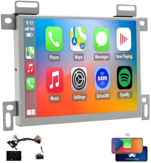 Main image of 4G Network Radio for Dodge Challenger Charger 2015-2023 Upgrade,QLED Touch Screen Replacement,CarPlay and Android Auto Ready,Keep OEM Camera and SWC