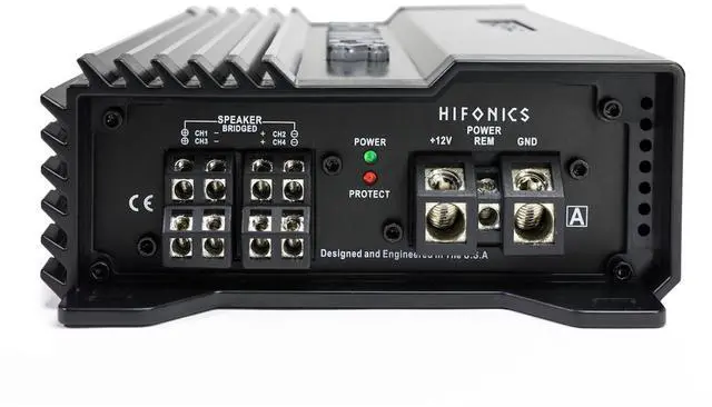 Alt view image 3 of 4 - Hifonics A1200.4D Alpha 1200 Watt 4 Channel Car Audio Amplifier, Full Range Super D-Class Amp with MOSFET Power Supply, Stereo or Bridged
