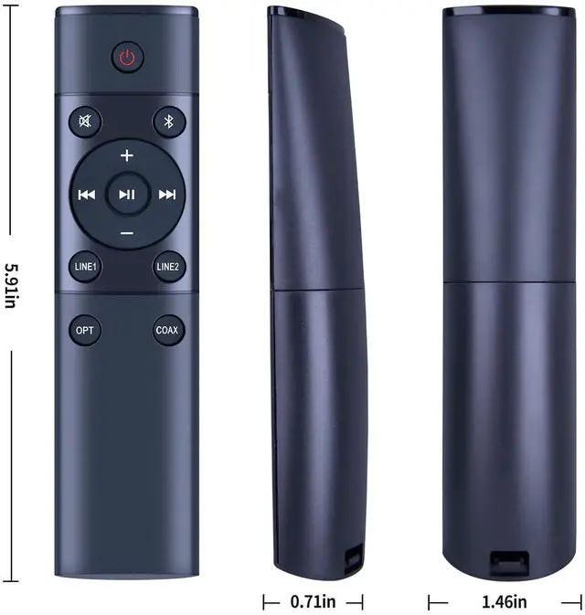 Alt view image 3 of 4 - WKOLF New Replacement Remote Suitable for Edifier S1000MKII Audiophile Active Bookshelf 2.0 Speakers