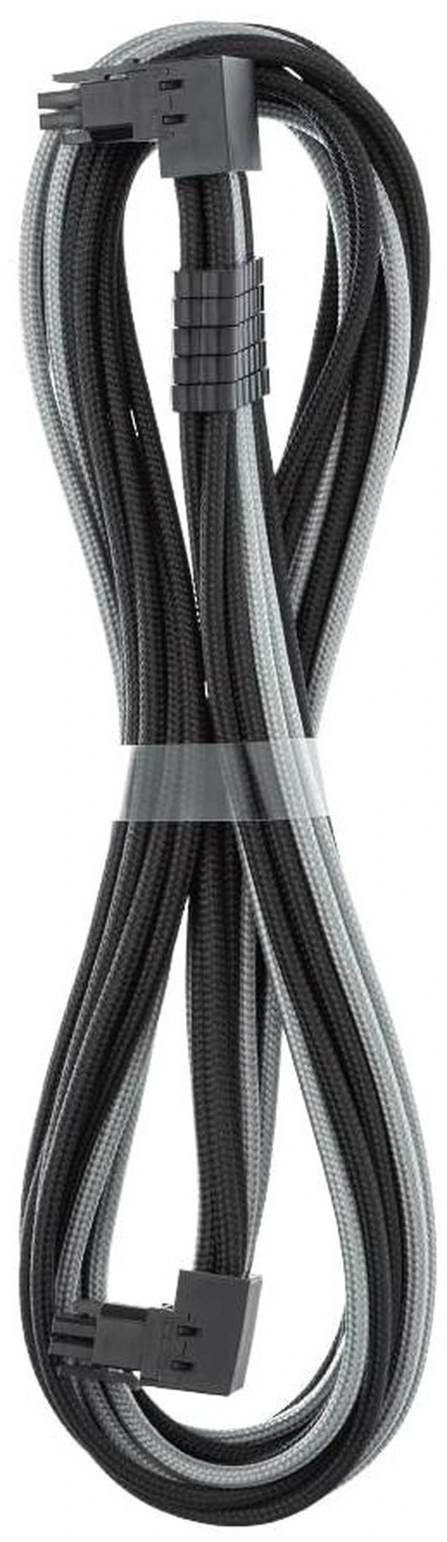 Main image of CableMod Pro ModFlex 12V-2x6 PCIe Cable for Corsair T5 (Blk+SLV, 16p,90A)