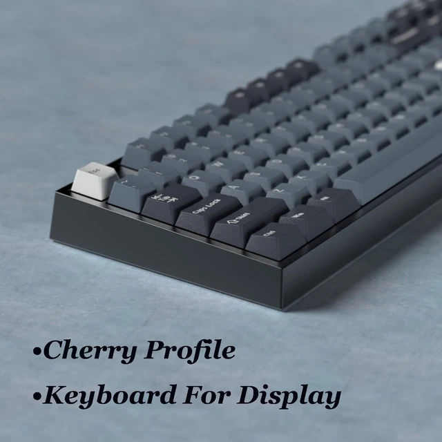 Alt view image 2 of 5 - surmen Classic Cherry Profile Keycaps Set, 163 Keys PBT Double Shot Gaming Keyboard Replacement Keys for Multi-Size Mechanical Keyboard (Cherry Apollo)
