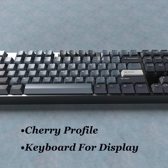 Alt view image 4 of 5 - surmen Classic Cherry Profile Keycaps Set, 163 Keys PBT Double Shot Gaming Keyboard Replacement Keys for Multi-Size Mechanical Keyboard (Cherry Apollo)