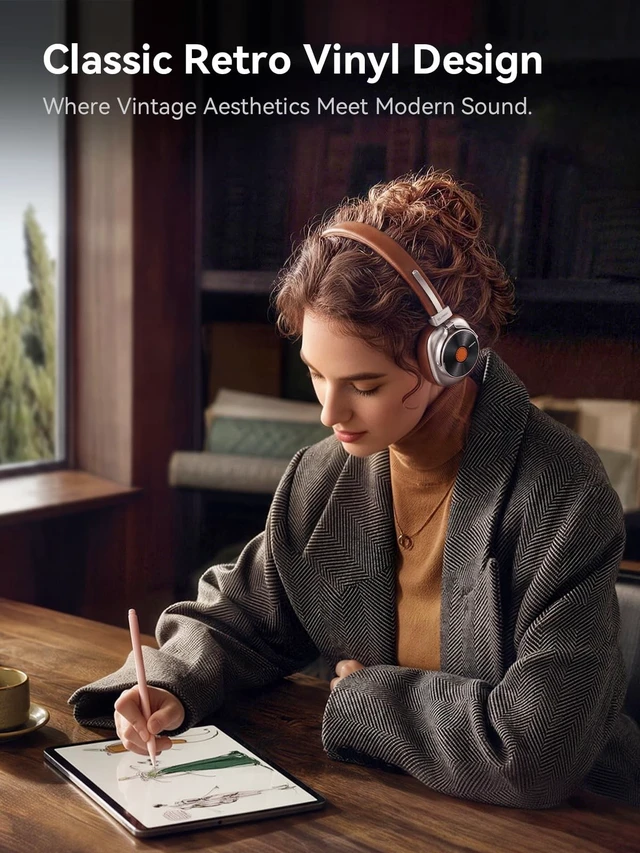 Alt view image 2 of 5 - 1MORE Classic HQ36 Wireless on-Ear Headphones, Hi-res Audio, Spatial Audio