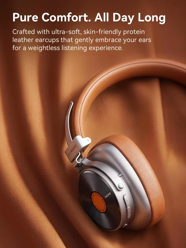 Alt view image 5 of 5 - 1MORE Classic HQ36 Wireless on-Ear Headphones, Hi-res Audio, Spatial Audio