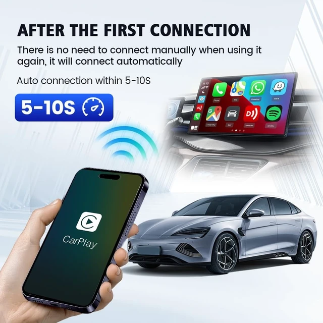 Alt view image 5 of 5 - Carlinkit MINI SE Wireless CarPlay Adapter (Color Black)