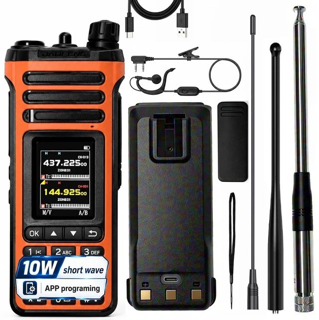 Main image of BAOFENG SW9 UV36 Shortwave Antenna Si4732 Chip Ham Radio Aviation Hiking Construction Two Way Radio Wireless Programming Type-C Rechargeable Multi-Mode AM FM LSB USB CW