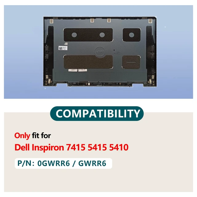Alt view image 2 of 5 - JADTRXU 0GWRR6 GWRR6 Replacement Laptop LCD Cover Back Rear Top Lid for Dell Inspiron 5410 5415 7415 2-in-1