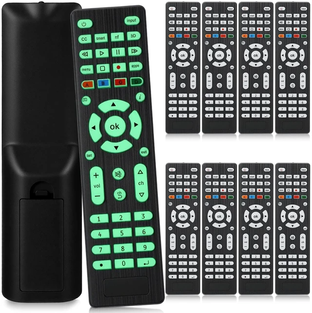 Main image of Saysurey 10 Pack Universal TV Remote Control Bulk, Glow in The Dark