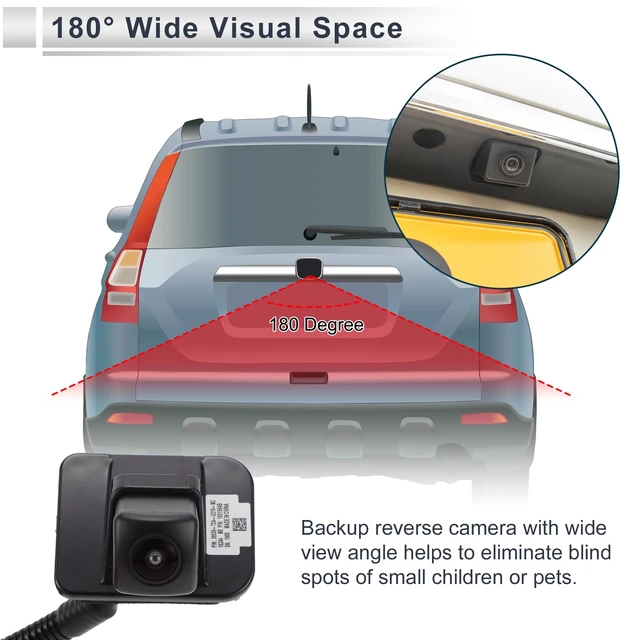 Alt view image 3 of 5 - RATCHROLL License Plate Rear View Camera for Honda Accord EX-L Touring 2016-2017 Park Assist Camera Backup Reverse Camera No.39530T2AU21