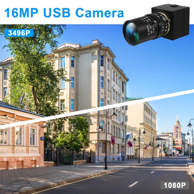 Alt view image 2 of 5 - Hotpet 16MP USB Camera with 5-50mm Manual Varifocal Lens for Lightburn