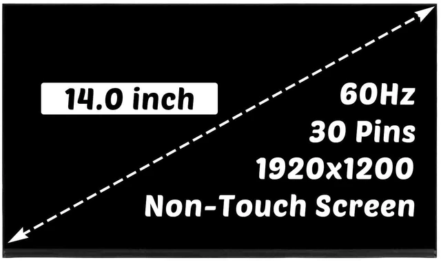 Main image of HOULISE for Dell Pro 14 PV14250 PV14255 Screen Non-Touch Replacement