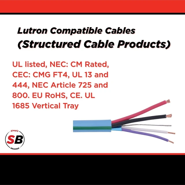 Alt view image 4 of 5 - SCP Lutron Compatible Control Cable