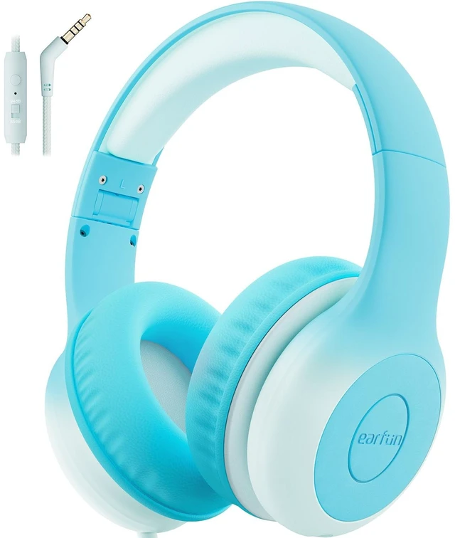 Main image of EarFun K1 Kids Headphones Wired with Mic, Volume Limit Headphones for Kids
