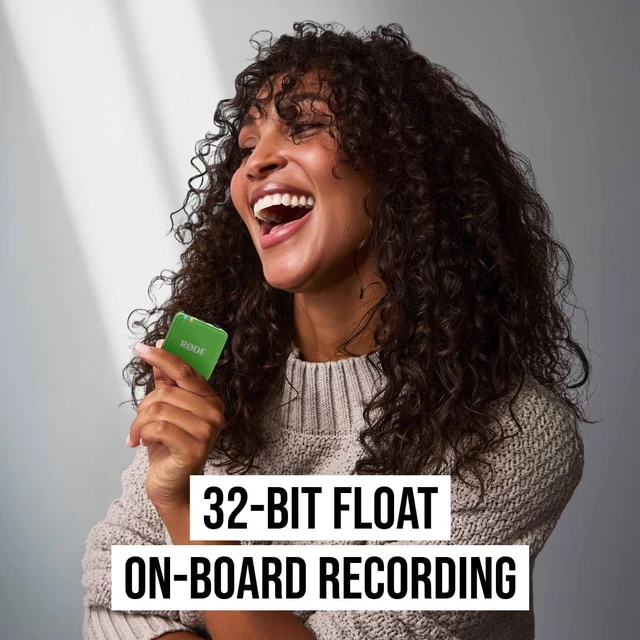 Alt view image 2 of 5 - RDE Wireless GO (Gen 3) Compact Wireless Microphone, 32-Bit Float, Green